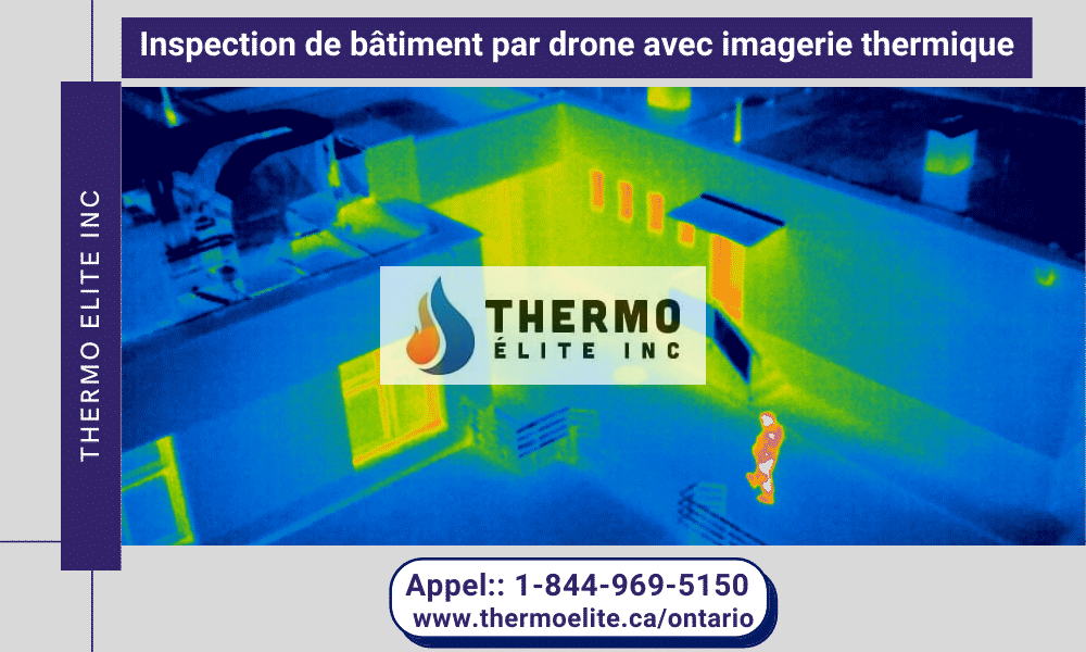 Inspection des bâtiments de drones avec imagerie thermique