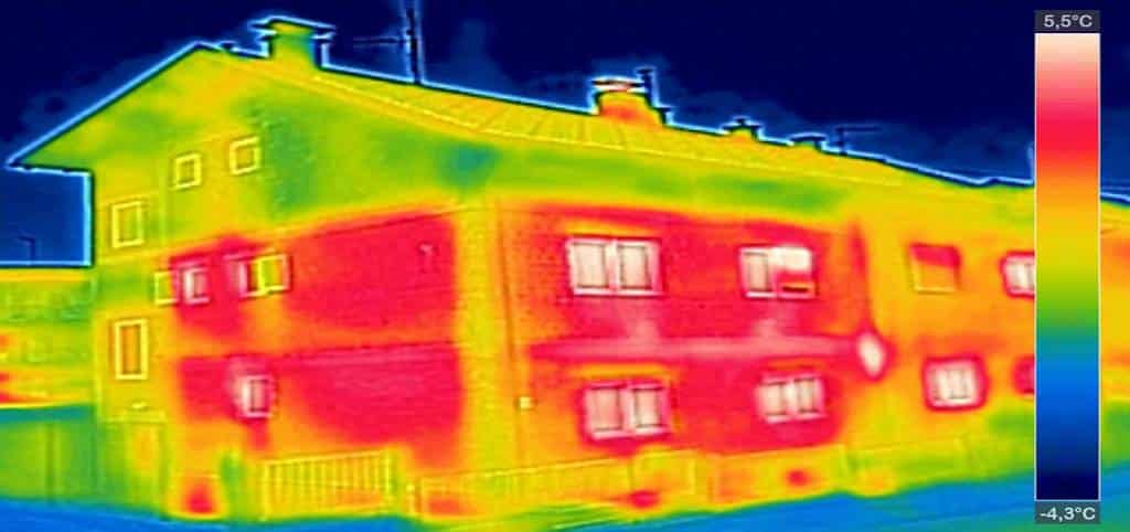 Inspection thermographique des pertes de chaleur résidentielles et commerciales