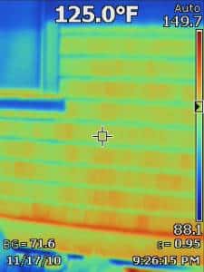 Inspection thermographique des murs extérieurs