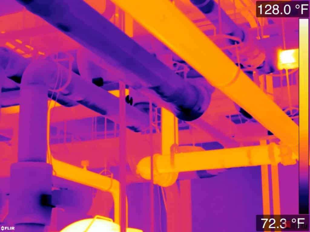 Infrared Thermographic Inspections for Pipes